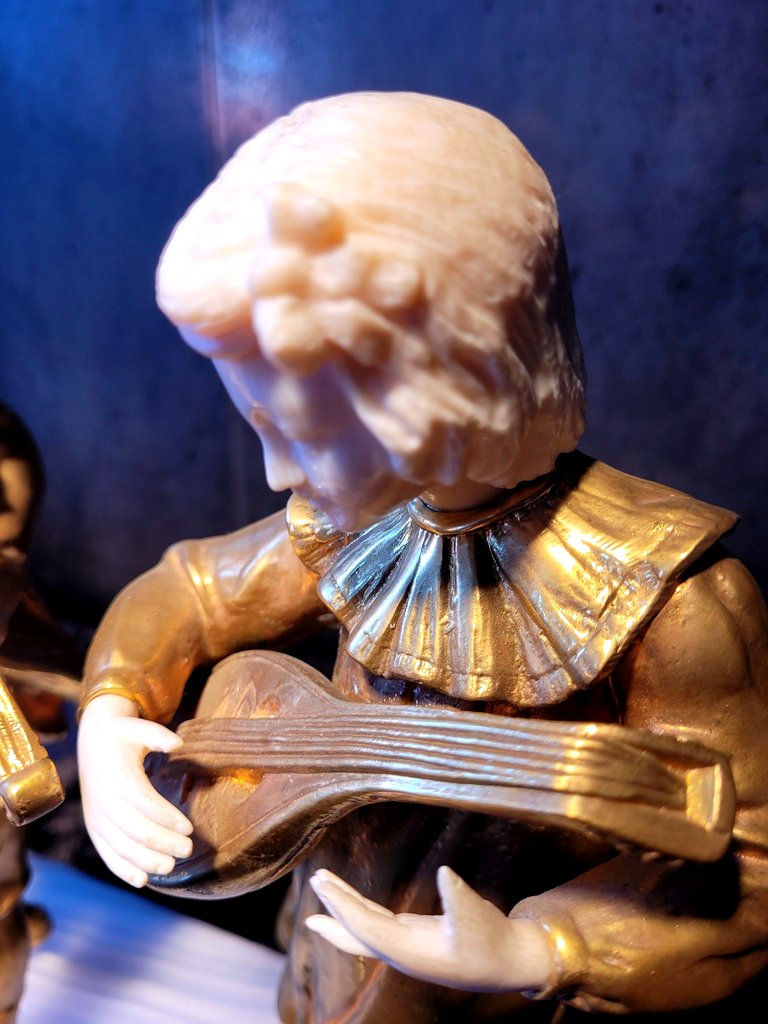 Agathon Léonard "the Musicians" Chryselephantine Sculpture With A Gilt Patina, Signed. 19th Century-photo-4