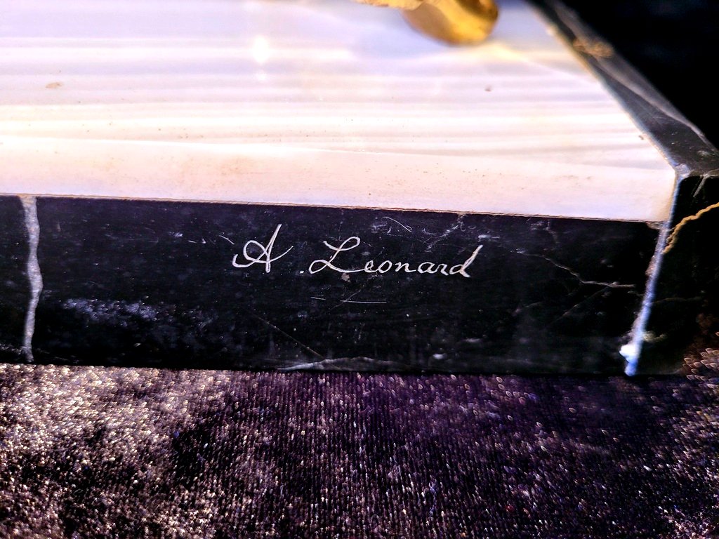 Agathon Léonard "the Musicians" Chryselephantine Sculpture With A Gilt Patina, Signed. 19th Century-photo-8