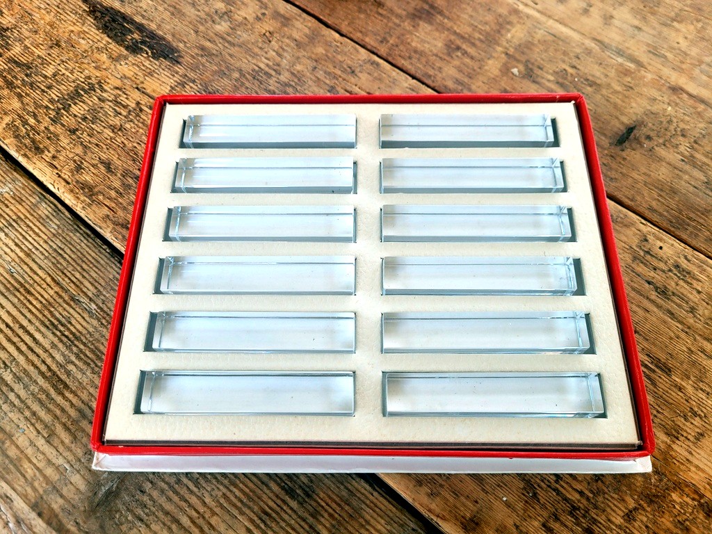 Coffret de 12 Portes Couteaux en Cristal de Baccarat - XXe Siècle-photo-1