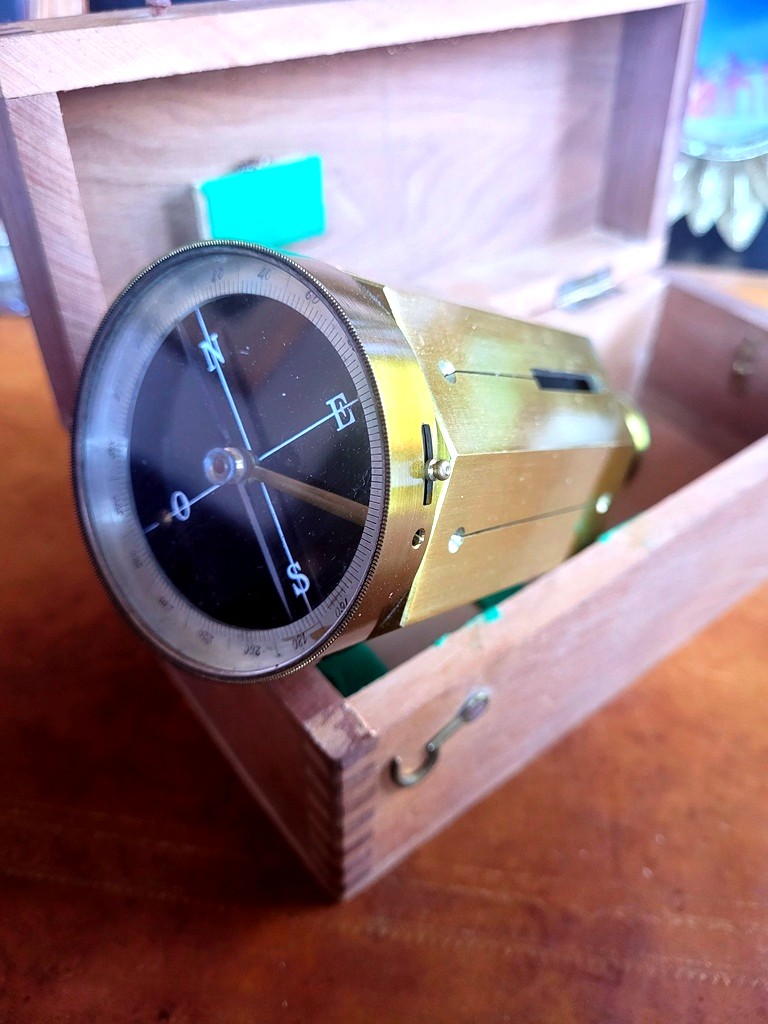 Surveyor's Square In Its Case, Late 19th/early 20th Century 