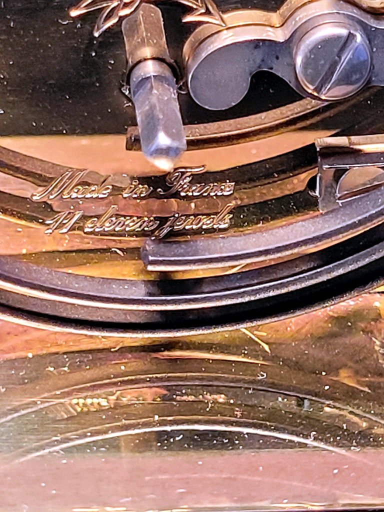  Pendule d'Officier " L'Ep&eacute;e "VENITIENNE &agrave; Phases de Lune - France - XXe Si&egrave;cle-photo-3