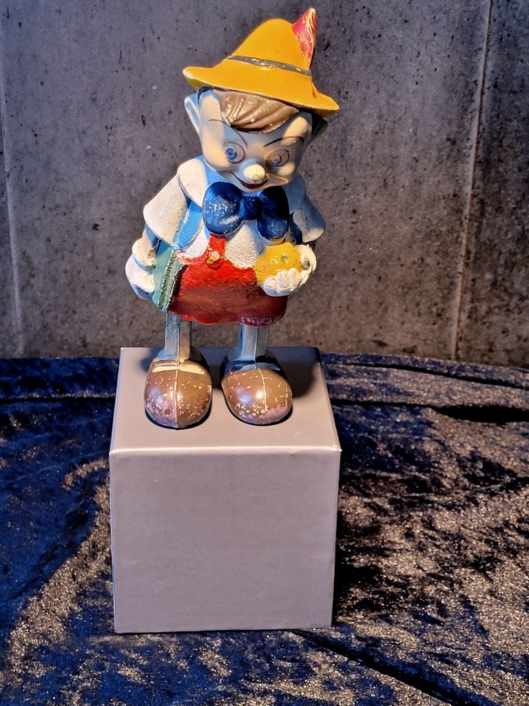 " Pinocchio " Jouet Automate Mécanique Vintage  - Années 50