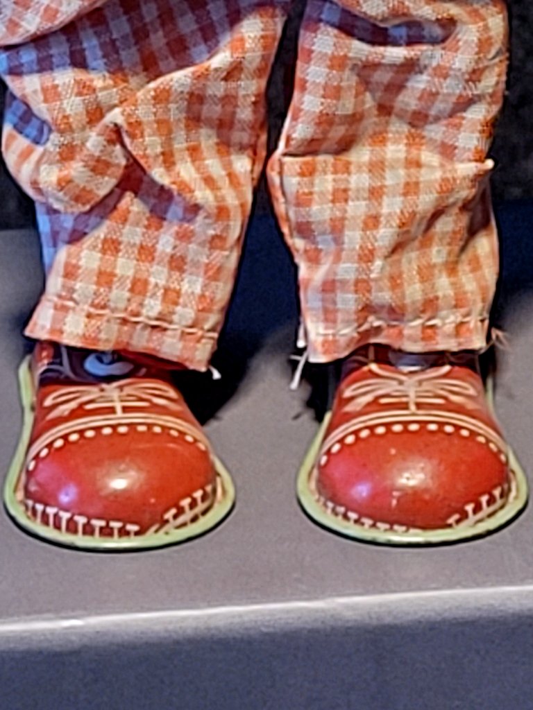 " Clown  " Jouet Automate  Vintage  Mécanique des Années 50 .-photo-1