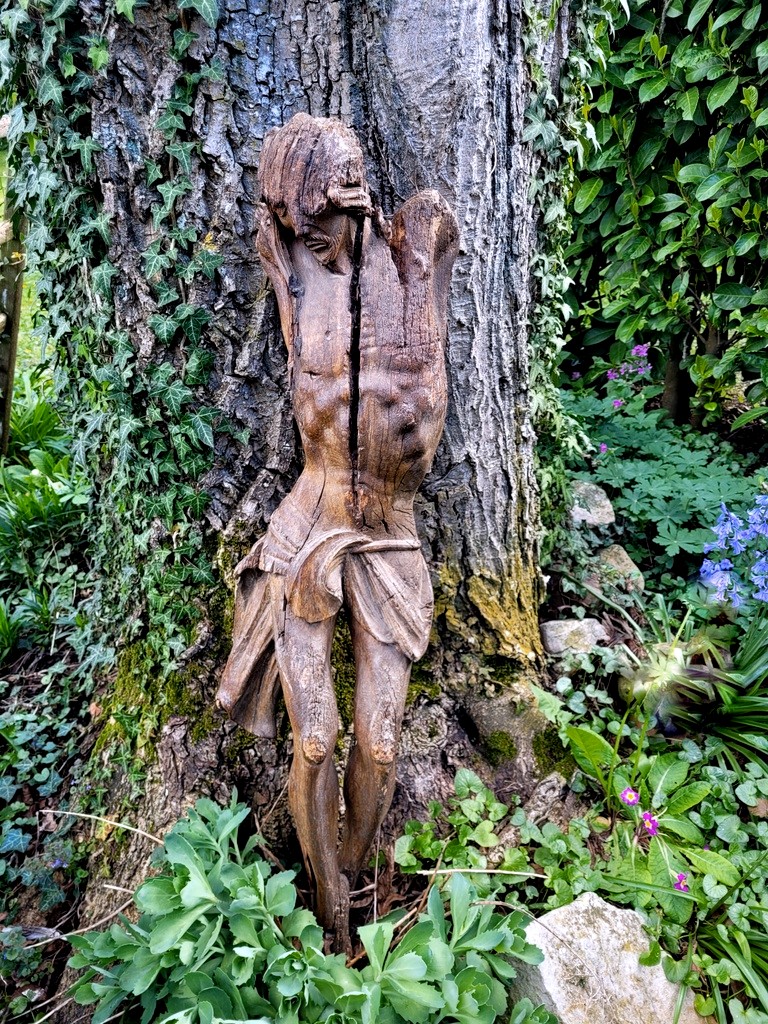 Large Carved Christ - 17th Century Northern School