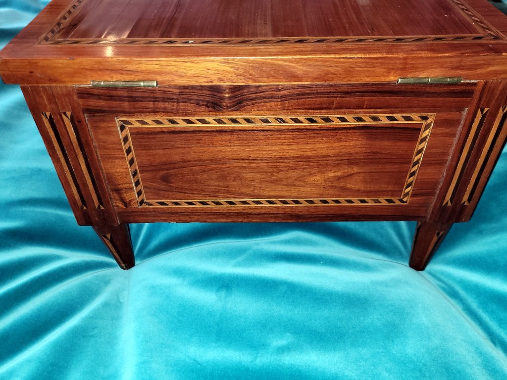 " Coiffeuse de Lit "  en Placage de bois de rose d'Epoque Louis XVI - XVIIIe Siècle-photo-6