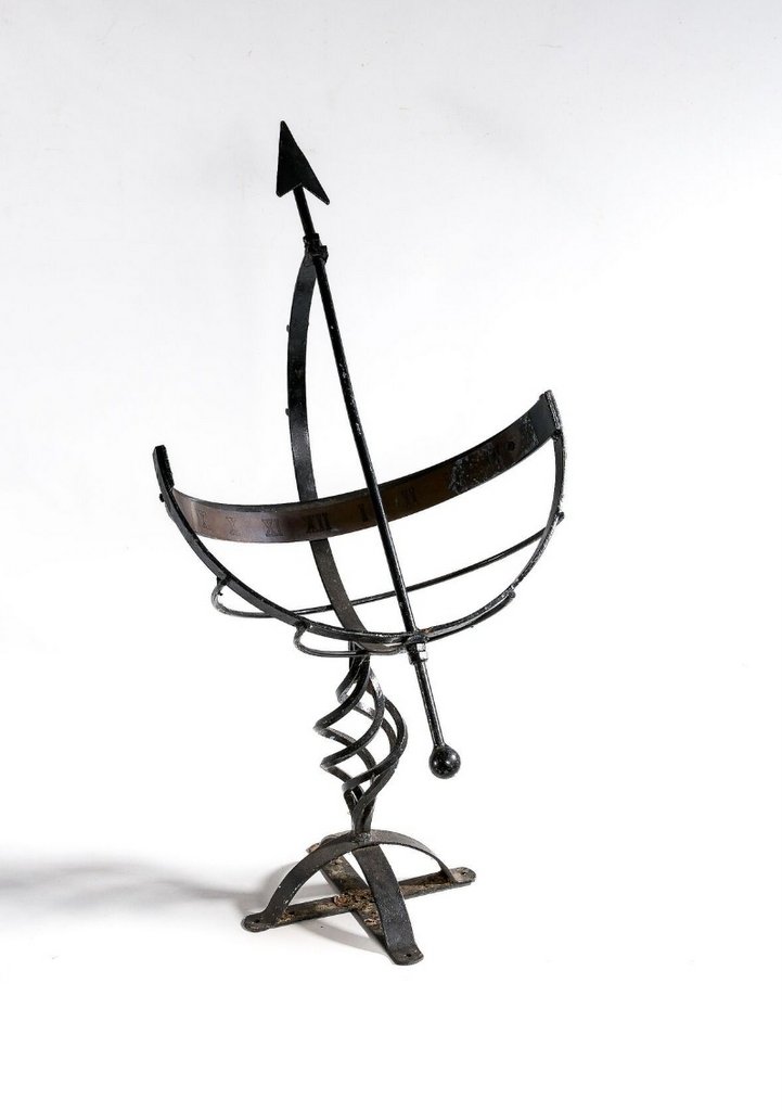 Sphère Armillaire - Cadran Solaire en Fer Forgé  -  Début XXe Siècle -photo-2