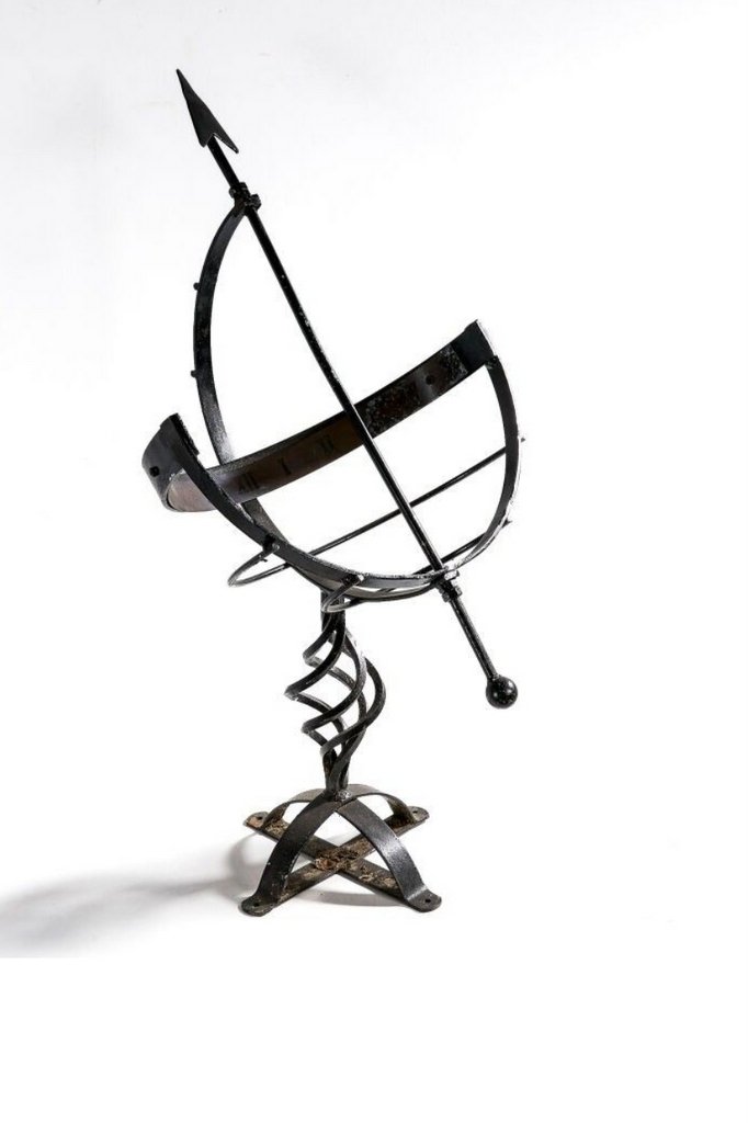 Sphère Armillaire - Cadran Solaire en Fer Forgé  -  Début XXe Siècle -photo-3