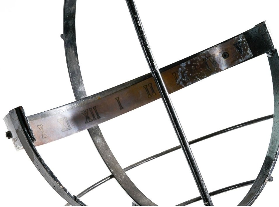 Sphère Armillaire - Cadran Solaire en Fer Forgé  -  Début XXe Siècle -photo-3