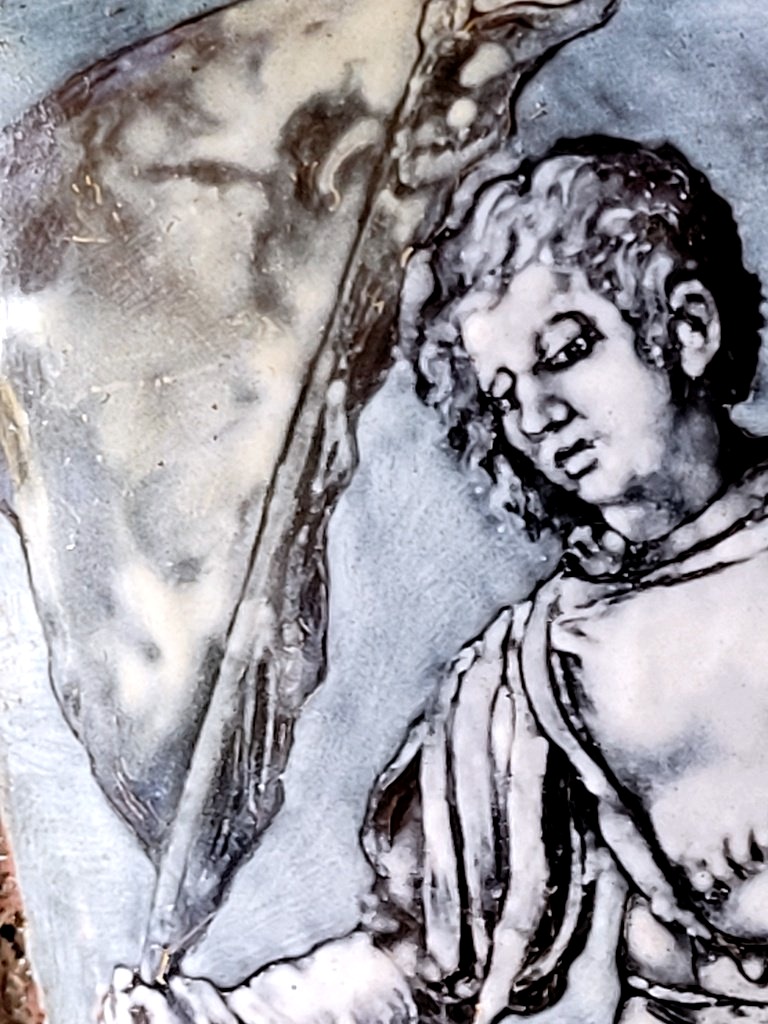  Enameled Copper Plate After Dürer, -photo-3