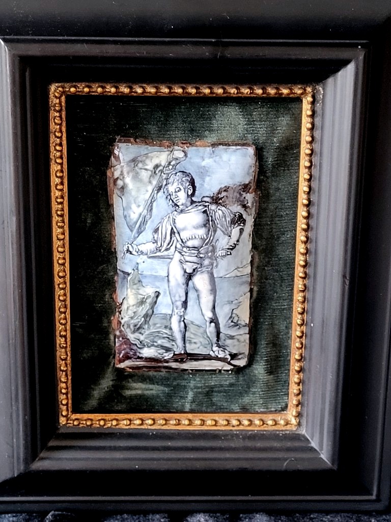  Enameled Copper Plate After Dürer, 