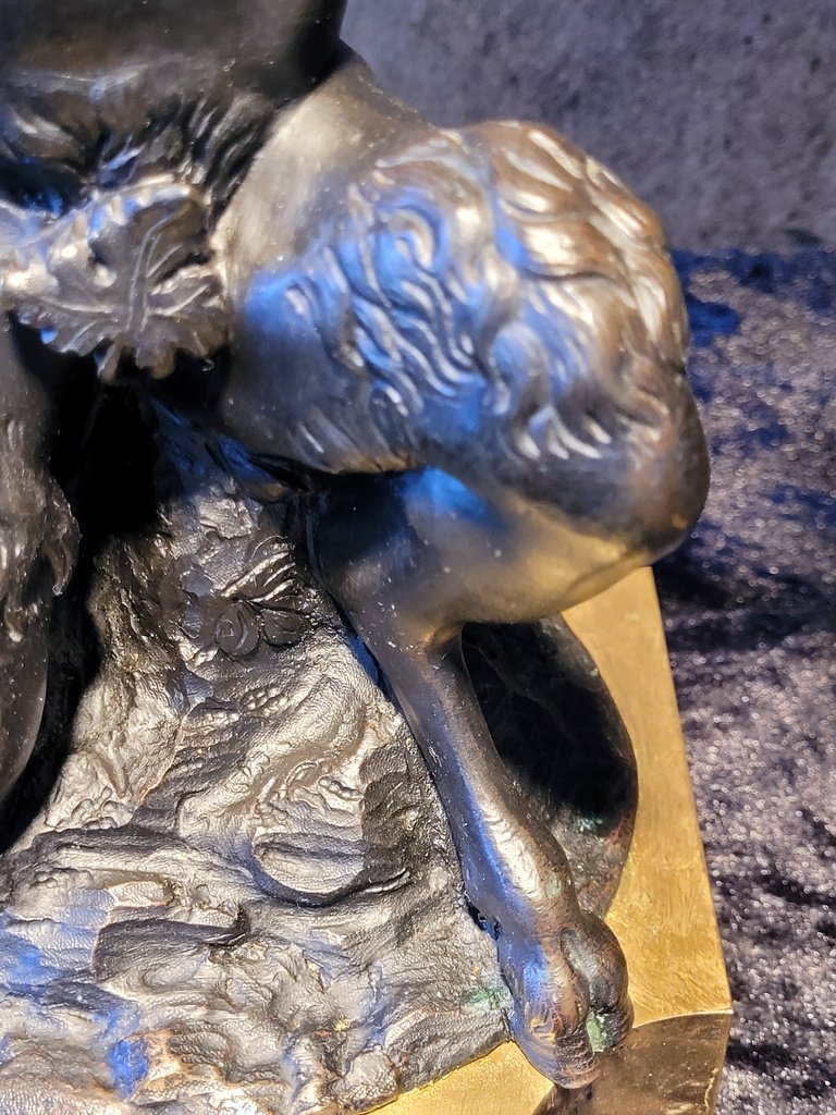  Large Bronze Candelabra Depicting -photo-6