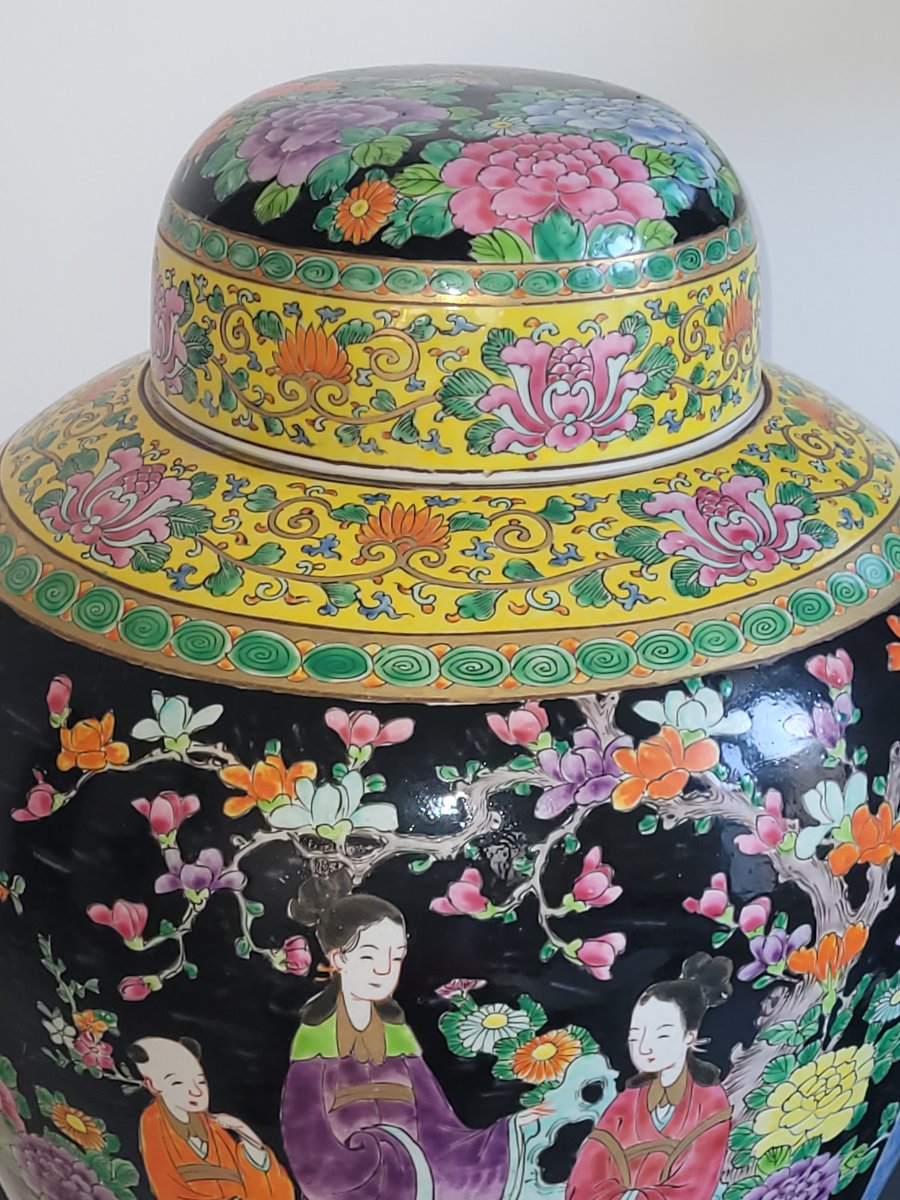 Important Pot à Gingembre en Porcelaine de Chine- XIXe Siècle -photo-2
