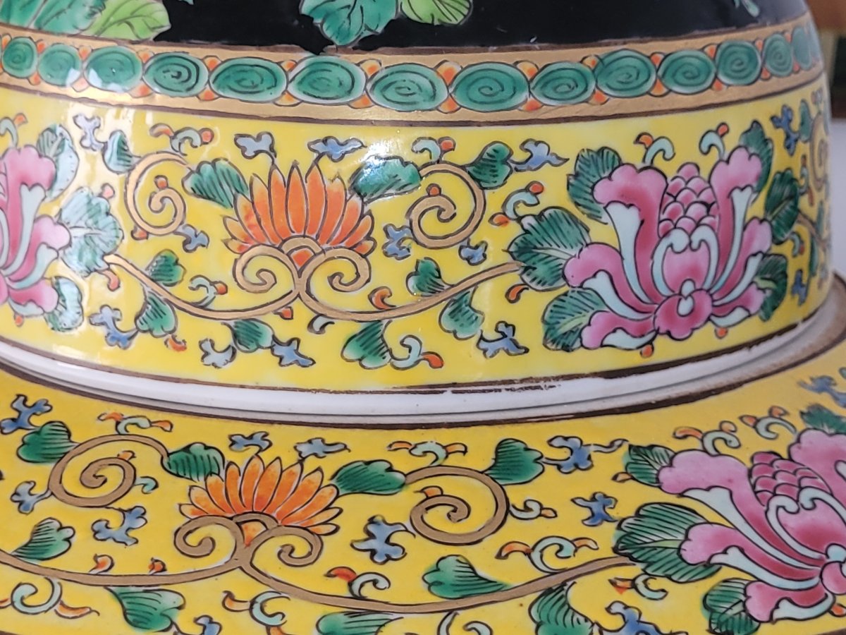 Important Pot à Gingembre en Porcelaine de Chine- XIXe Siècle -photo-2