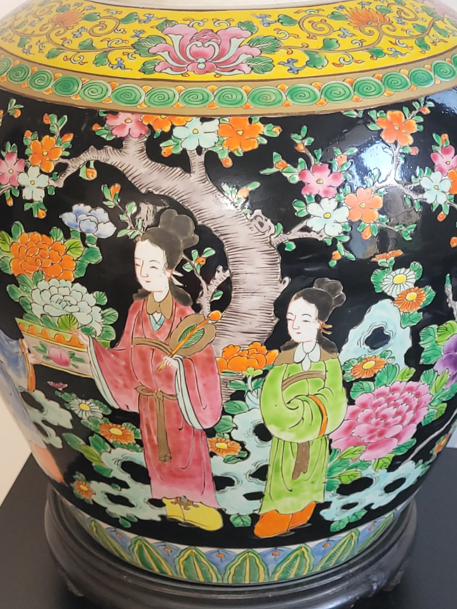 Important Pot à Gingembre en Porcelaine de Chine- XIXe Siècle -photo-3