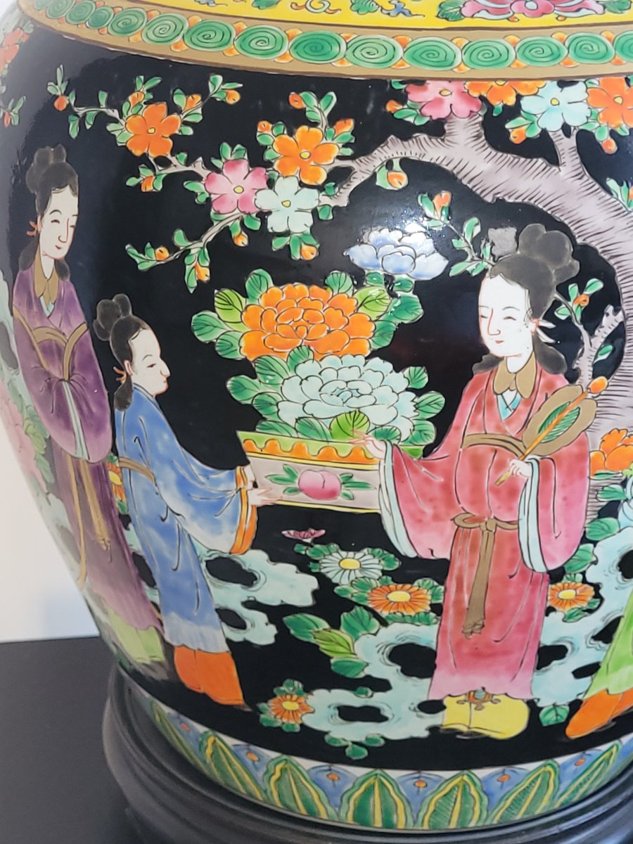 Important Pot à Gingembre en Porcelaine de Chine- XIXe Siècle -photo-4