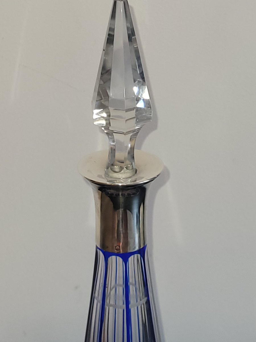 Saint-louis Crystal And Solid Silver Liqueur Set-photo-1