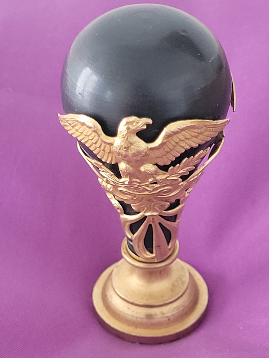 Empire Seal Made Of Stone And Gilded Metal