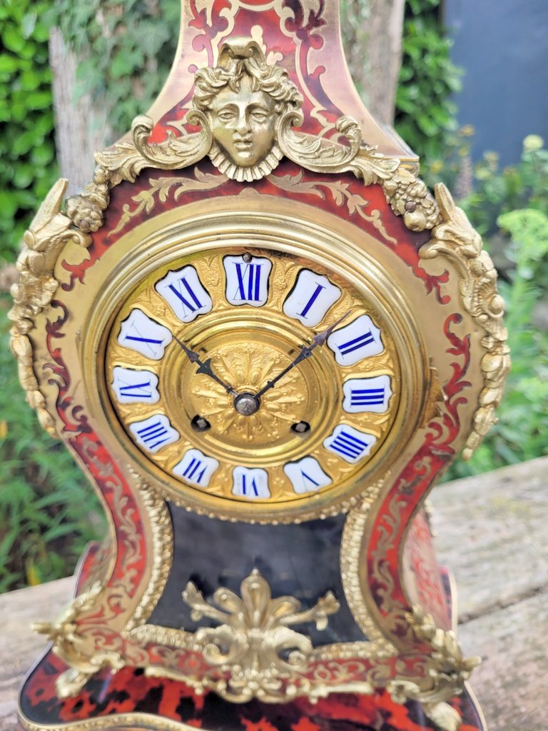 Boulle Marquetry Panel On Its Base - Napoleon III Period - 19th Century-photo-3
