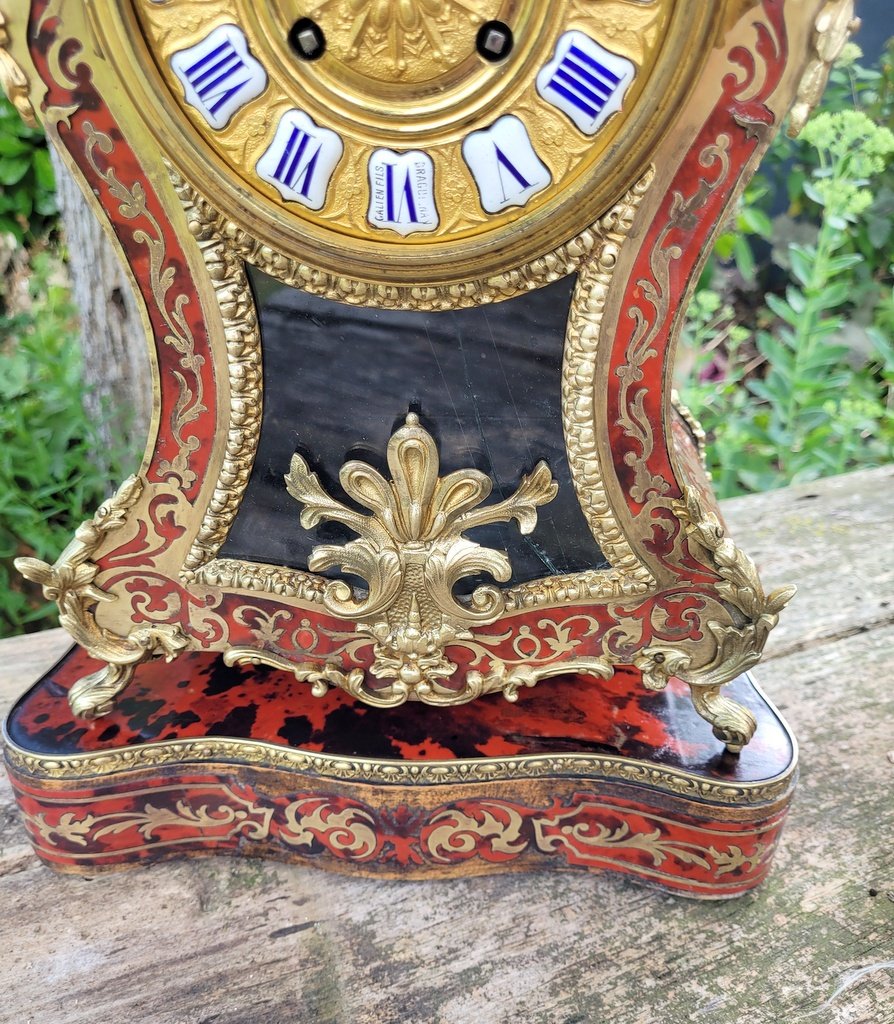 Boulle Marquetry Panel On Its Base - Napoleon III Period - 19th Century-photo-4