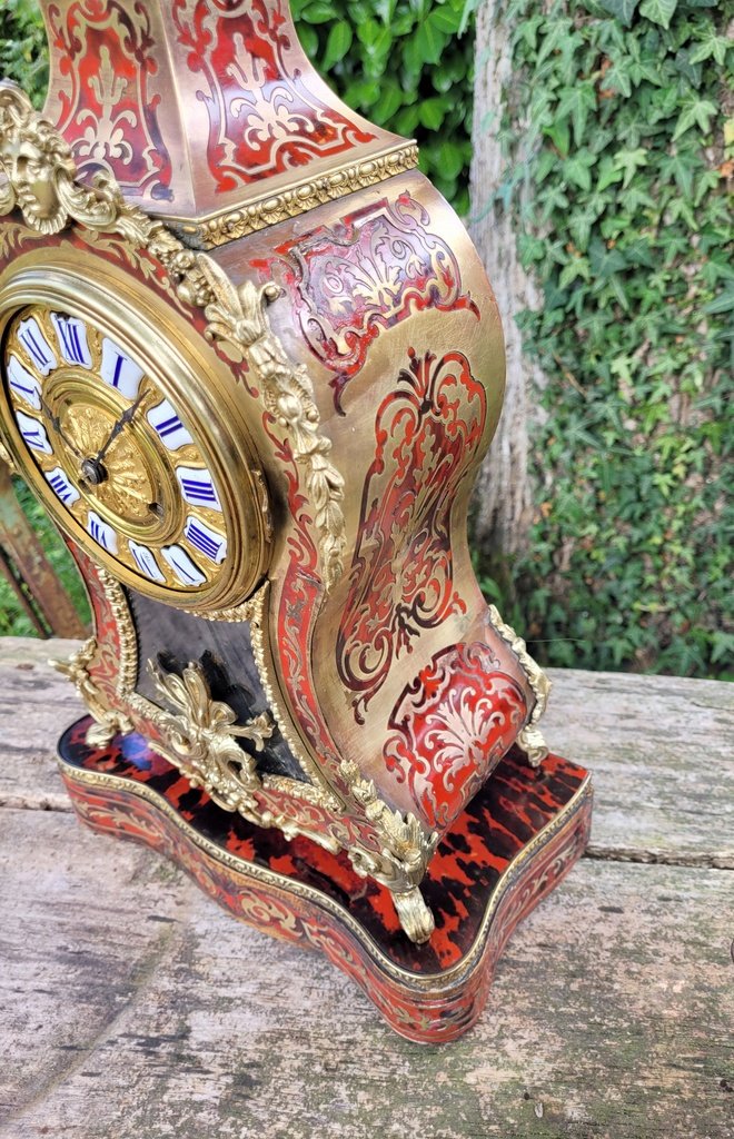 Boulle Marquetry Panel On Its Base - Napoleon III Period - 19th Century-photo-1