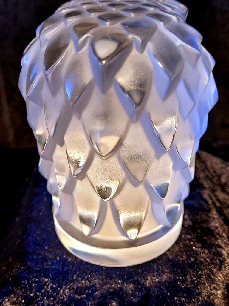 Lalique "eagle Head" Signed Crystal Mascot-photo-4