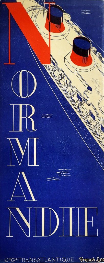  Brochure publicitaire historique de 1935 &eacute;dit&eacute;e par la C G T (French Line) pour le Normandie-photo-7