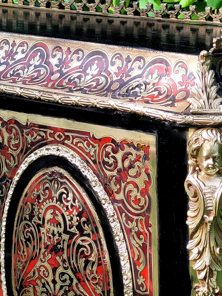 BONHEUR DU JOUR EN MARQUETERIE BOULLE - EPOQUE NAPOLÉON III-photo-2
