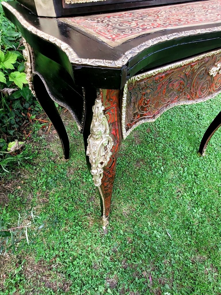 BONHEUR DU JOUR EN MARQUETERIE BOULLE - EPOQUE NAPOLÉON III-photo-8