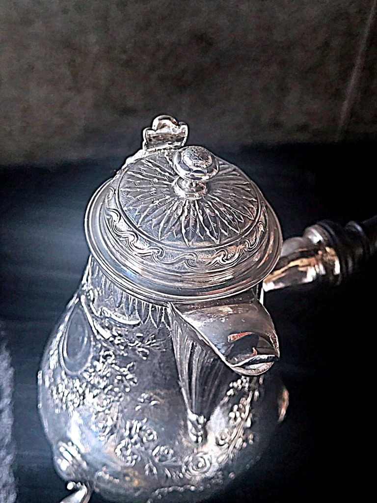 Small, Selfish Jug In Solid Silver By Jacques Duguay—farmer's Hallmarks—18th Century -photo-2
