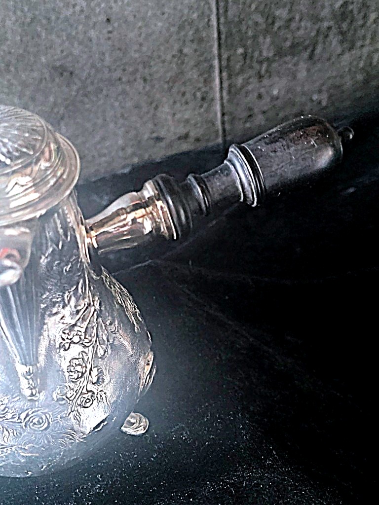 Small, Selfish Jug In Solid Silver By Jacques Duguay—farmer's Hallmarks—18th Century -photo-2