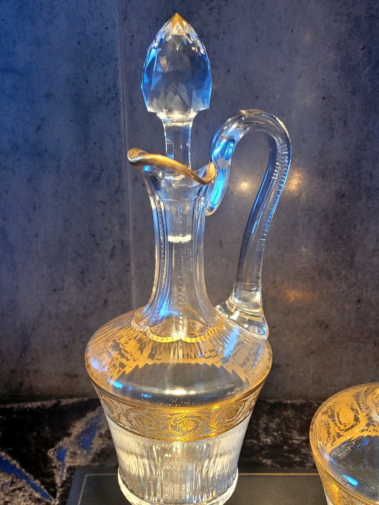 SAINT-LOUIS    Mod&egrave;le THISTLE  - Aigui&egrave;re et Carafe en Cristal  -photo-2