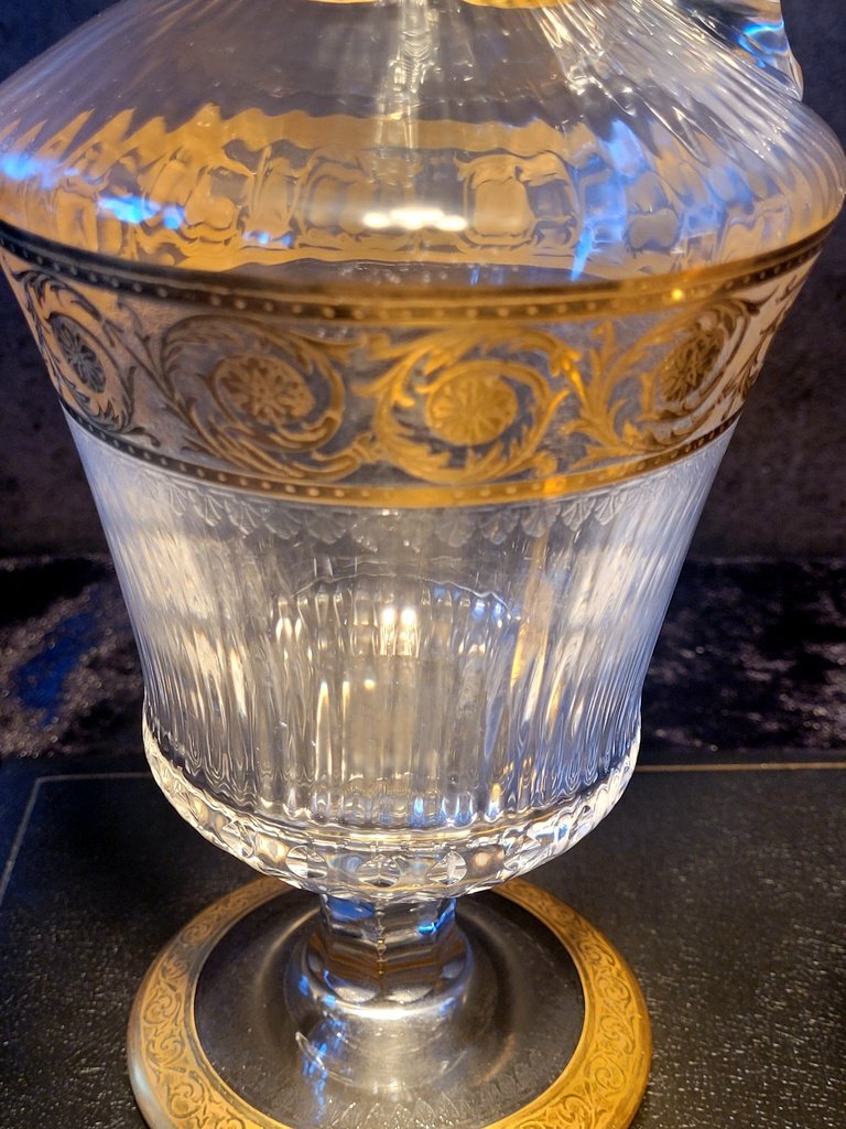 SAINT-LOUIS    Mod&egrave;le THISTLE  - Aigui&egrave;re et Carafe en Cristal  -photo-4