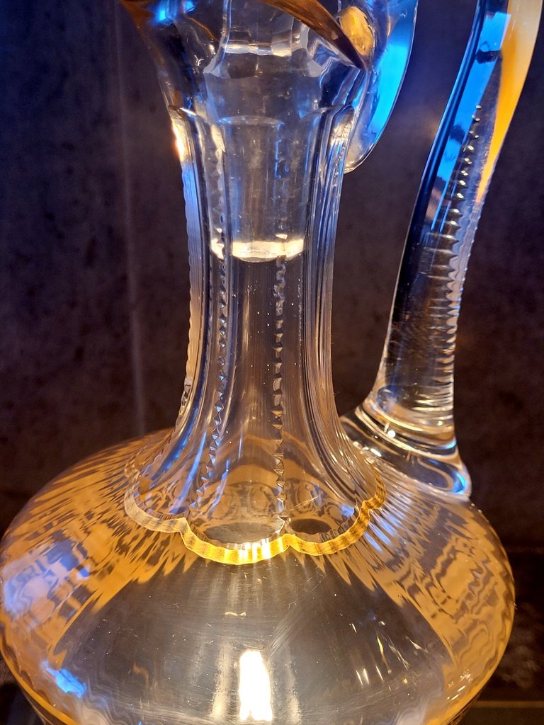 SAINT-LOUIS    Mod&egrave;le THISTLE  - Aigui&egrave;re et Carafe en Cristal  -photo-2