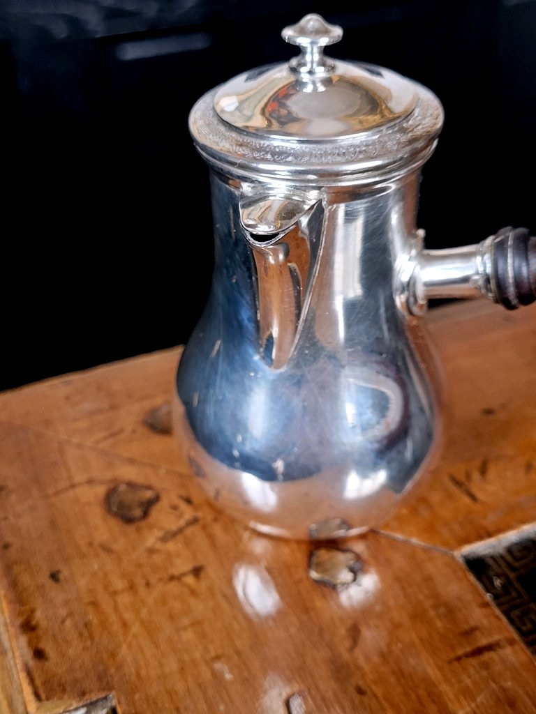Empire-style "egoïste" Pitcher In Solid Silver - 19th Century-photo-2
