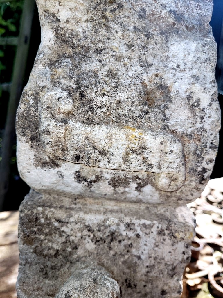 Religious Stone Sculpture Titled "jesus And The Virgin Mary" Dating From The 17th Century -photo-6