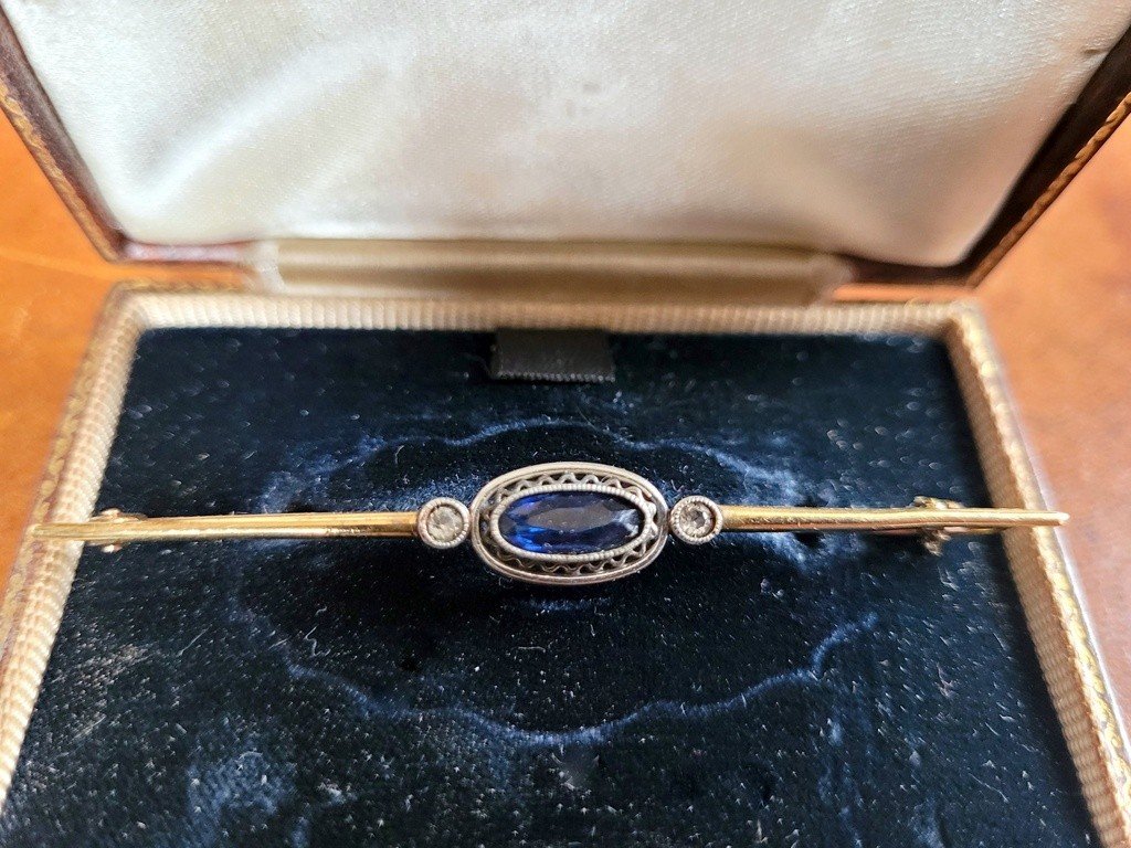 "bar Brooch" Art Deco Period-photo-2