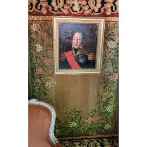 Vintage Portrait Of "louis Philippe" In Its Original Frame - 1830