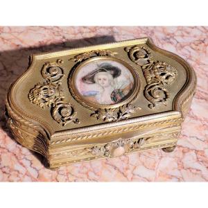 Louis XVI Bronze Jewelry Box - 19th Century 1860