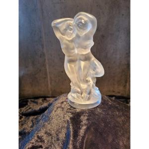 Lalique France Signed “naïade & Faune” In Crystal