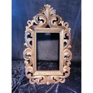  Carved Gilded Wood Frame - Italian Baroque - 18th Century 