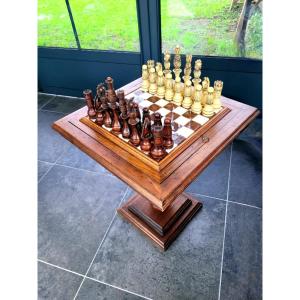 "chessboard" Side Table, 20th Century