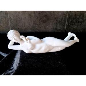 White Chinese Porcelain Figurine Of A