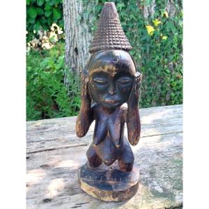 Wooden Sculpture Representing Fertility Or Motherhood From Central Africa—kongo Or Kuyu