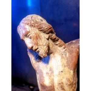 Corps de Christ en bois sculpté du XVI - XVIIIe Siècle