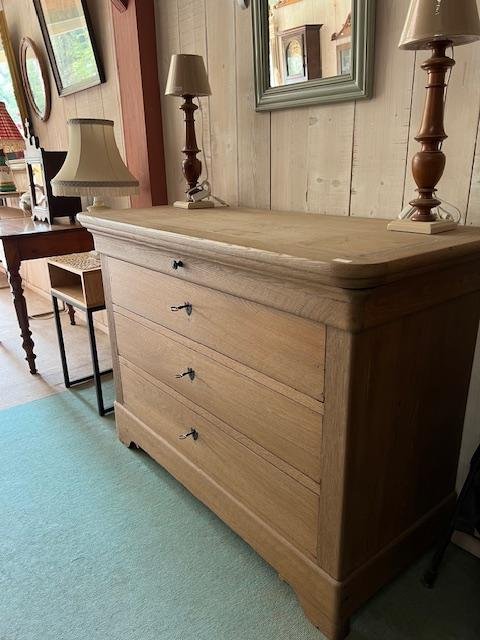 Louis Philippe Oak Chest Of Drawers-photo-2