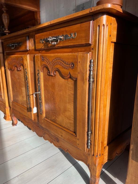 Low Cherry Wood Sideboard-photo-2