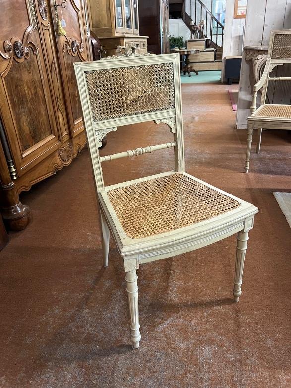 Louis XVI Caned Living Room-photo-4