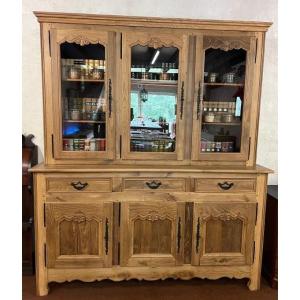 Chestnut Sideboard With 2 Glazed Sections