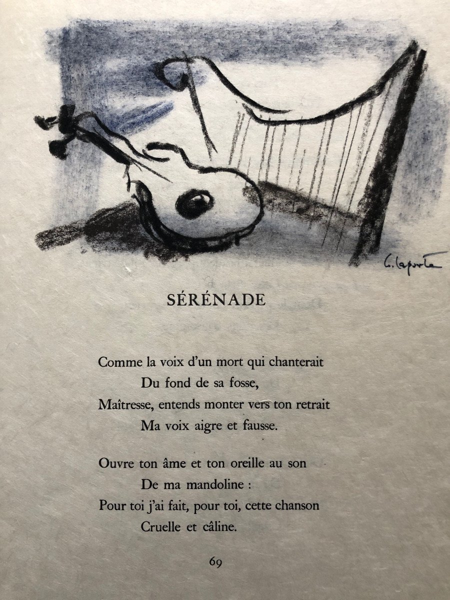 Paul Verlaine- Poèmes Saturniens-illustré de  20 pastels originaux de Georges Laporte-photo-4