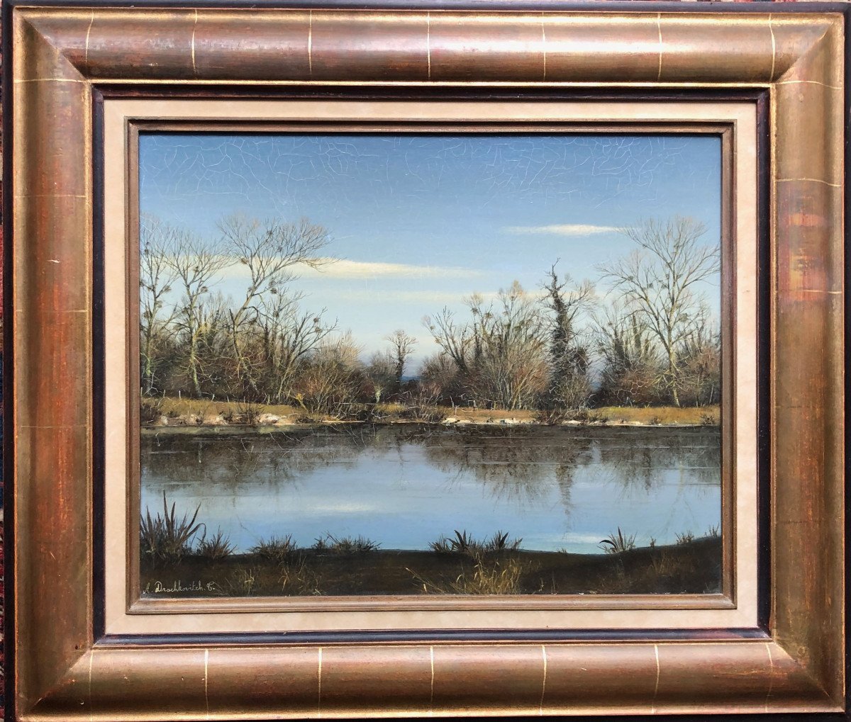 Paysage d'hiver ,  Albert Drachkovitch-photo-2